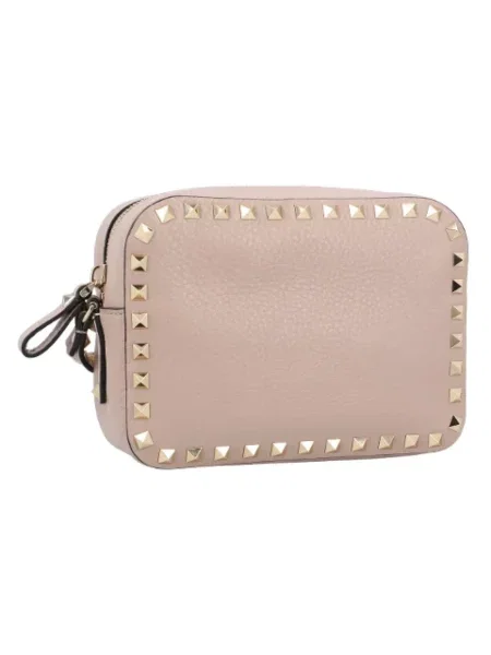 Torebka crossbody Valentino skórzana beżowa