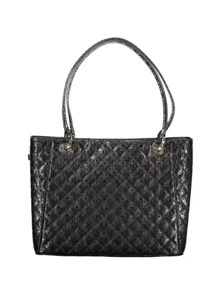 Matlasat geantă shopper Guess negru