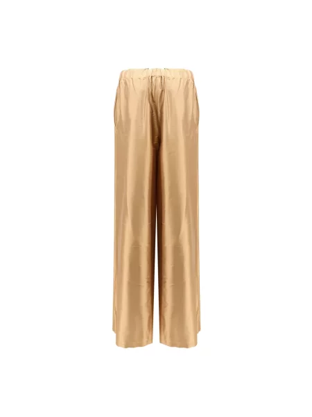 Spodnie Max Mara brązowe
