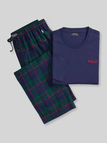 Piżama Polo Ralph Lauren Underwear granatowa