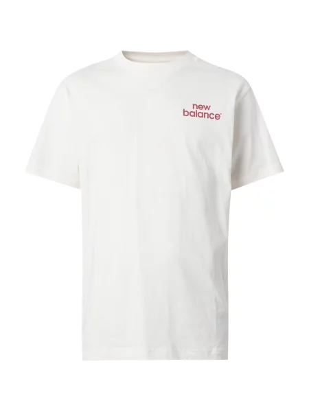 New balance Tricou ecru / azuriu / sângeriu