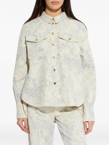 Cămașă Forte_forte cu model floral cu imagine