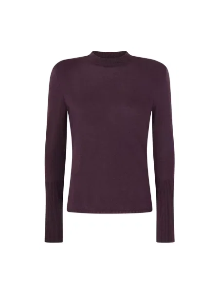 Sweter Pinko wełniany fioletowy