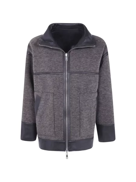 Reversibil geanta de piele The Jackie Leathers maro