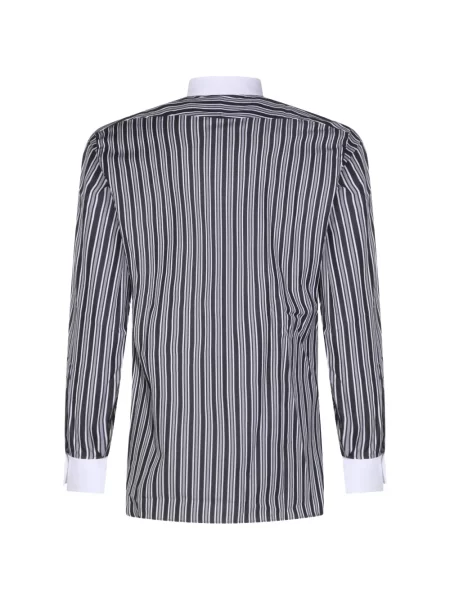 Lung cămașă Tom Ford cu dungi negru