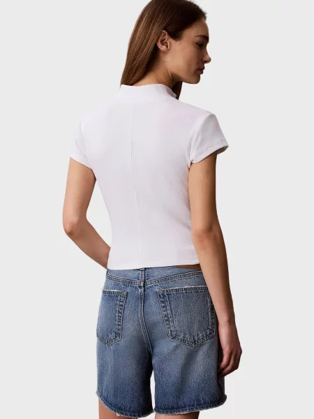 Дитяче поло Calvin Klein Jeans біле