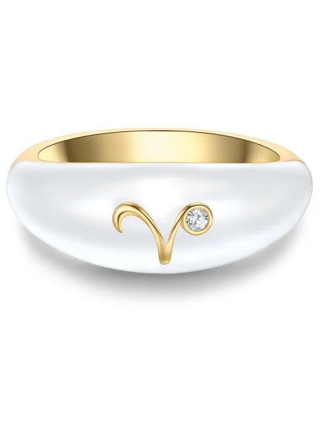 Glanzstücke München Prstan zlata bela