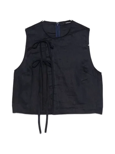 Bluzka Bondi Born bez rękawów wiązana niebieska