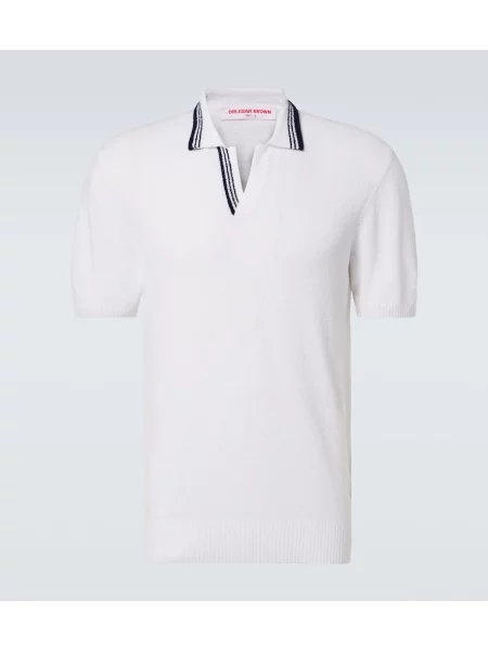 Polo majica Orlebar Brown bela