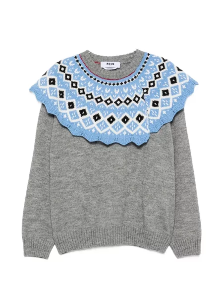 Gulerat pulover Msgm gri