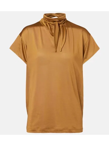 Fular Lemaire din jerseu maro