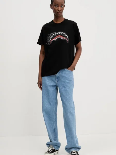 Футболка Sprayground з принтом чорний