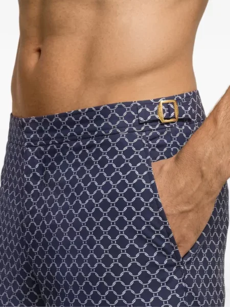 Slip de baie Orlebar Brown din jacard albastru