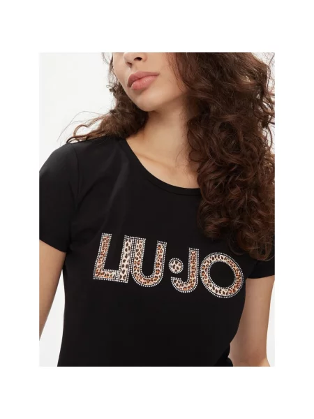 Koszulka Liu Jo z logo czarna