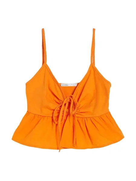 Bershka Top oranžna