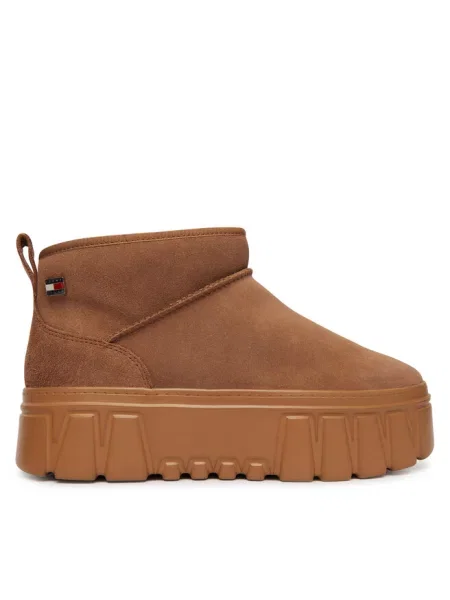 Śniegowce Tommy Jeans brązowe