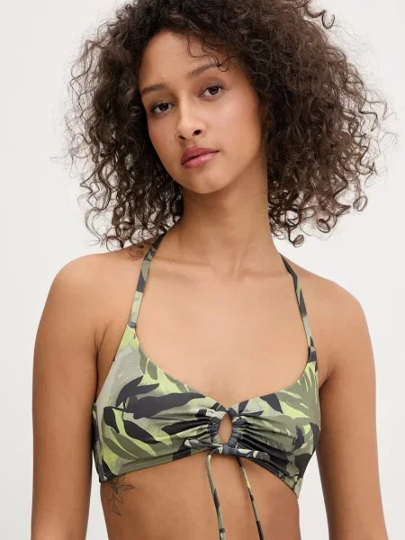 Armani Exchange plavková podprsenka zelená