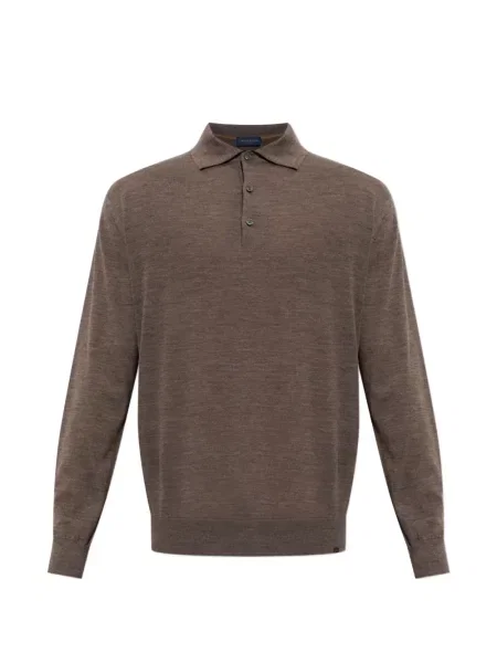 Lung tricou polo Paul & Shark maro