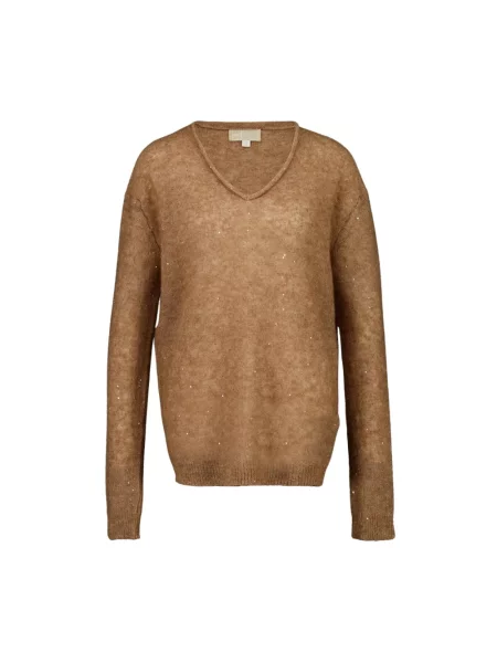 Sweter 120% Lino wełniany brązowy