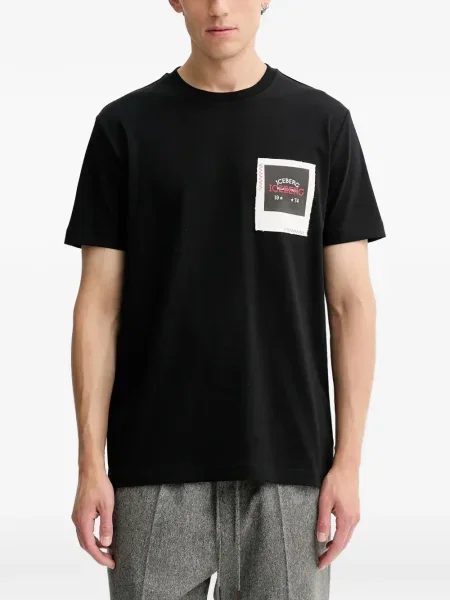 Tricou Iceberg cu imagine negru