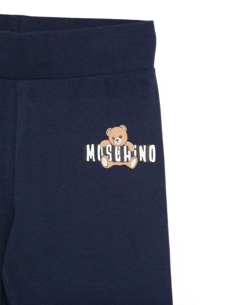 Legginsy dziecięce Moschino niebieskie