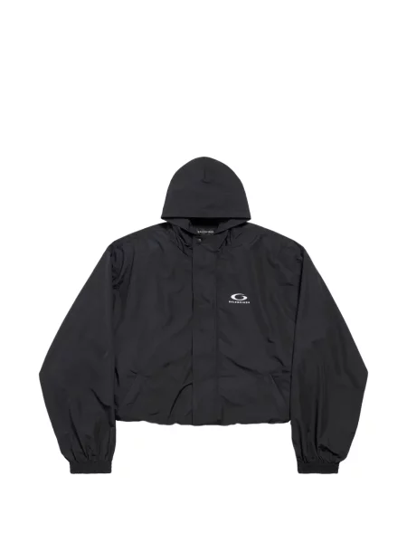 Geacă Balenciaga cu glugă negru