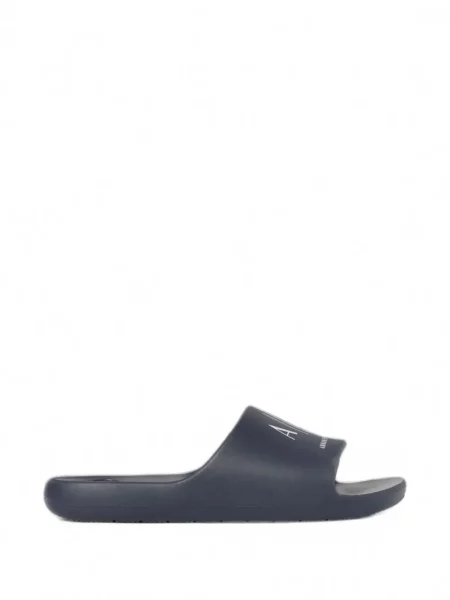 Papuci Armani Exchange cu imagine albastru