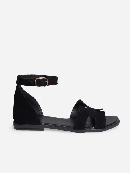 Замшеві Босоніжки ISSA Plus чорний