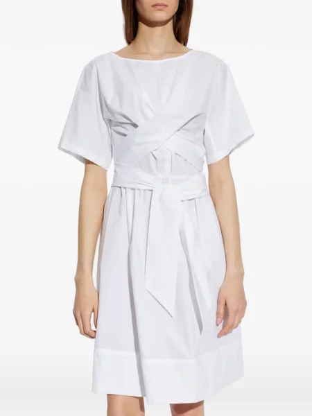 Φόρεμα Emporio Armani γραβάτες λευκό