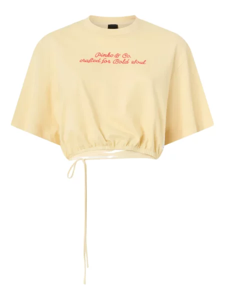 Șnur de strângere tricou Pinko galben