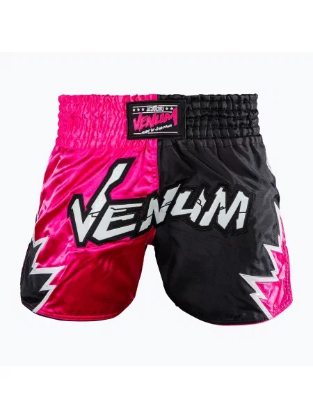 Tréninkové šortky Venum Inferno Muay Thai pink/black černé