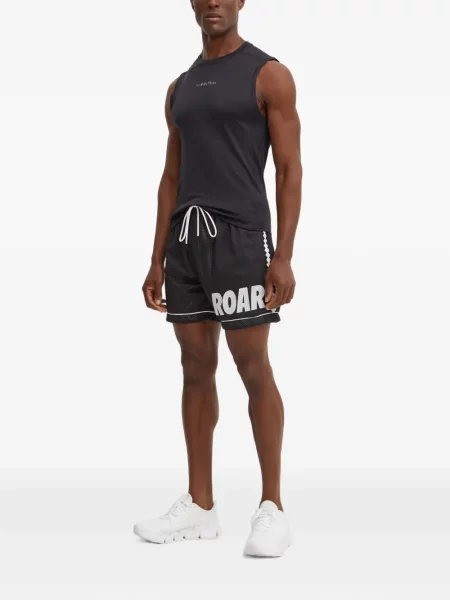 Pantaloni scurți Puma cu imagine plasă negru
