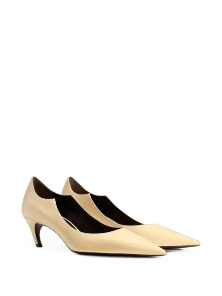Pantofi cu toc Khaite galben