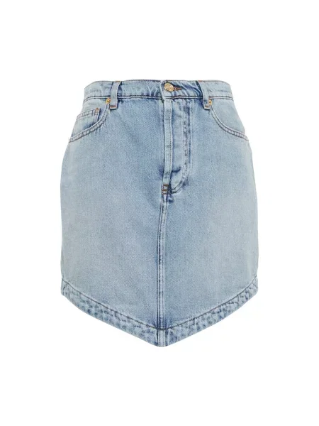 Spódnica jeansowa Alexandre Vauthier asymetryczna niebieska