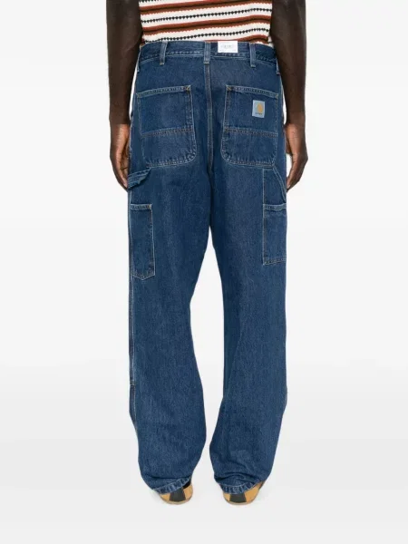 Blugi cu picior larg Carhartt Wip albastru