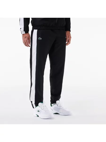 Lacoste Dres Regular Fit Z Długim Rękawem I Blokami Kolorów W Kolorze Czarnym czarny