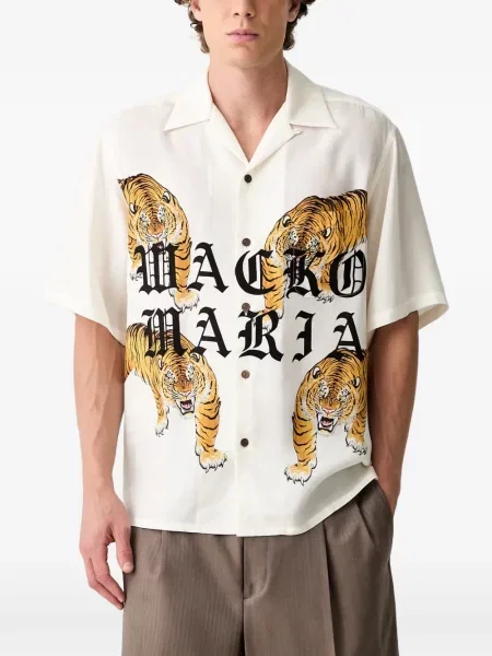 Cămașă Wacko Maria cu imagine cu dungi de tigru
