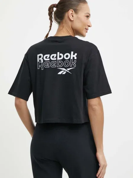 Reebok Tricou Rie Tee negru