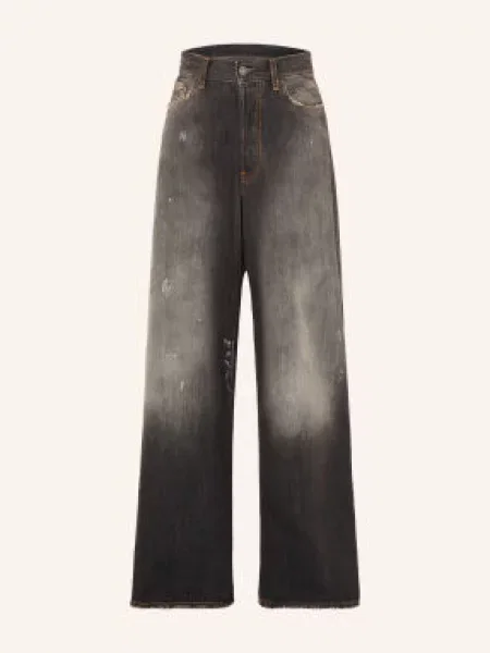 Acne Studios Jeansy O Regularnym Kroju schwarz czarne