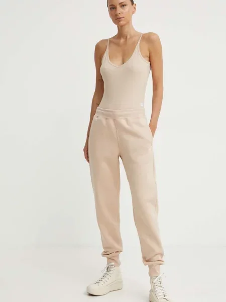 Однотонные спортивные штаны G-star бежевые