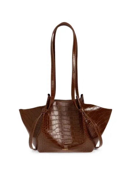 Geantă shopper Yuzefi din piele maro