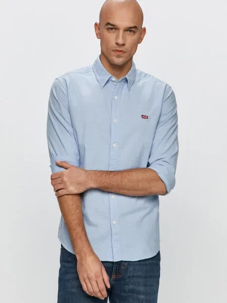 LEVI'S Cămașă BATTERY deschis albastru