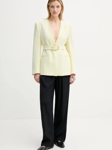 Піджак ISABELLE BLANCHE однобортний однотонний жовтий