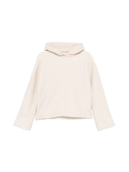 Bluza z kapturem Max Mara z kapturem beżowa