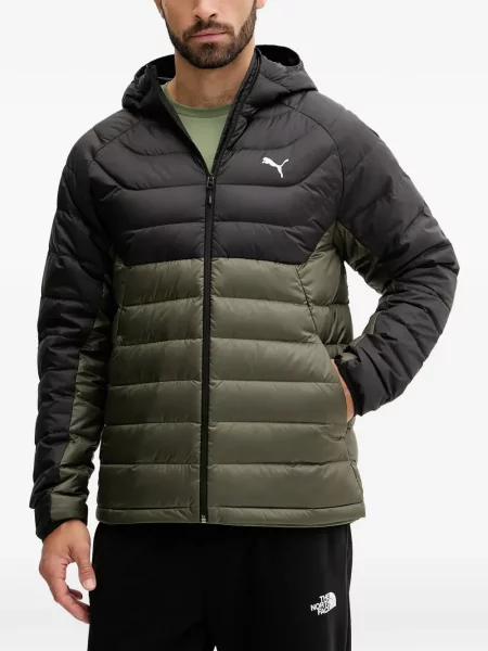 Geacă Puma cu glugă cu imagine verde