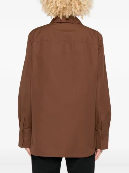 Cămașă Jil Sander lungă maro