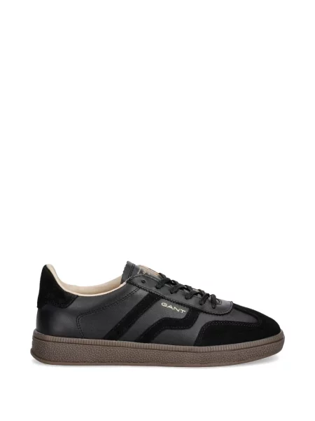 Sneakerși Gant din piele de căprioară negru