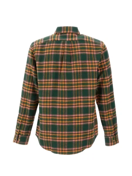 Карирана фланелена риза Portuguese Flannel зелено