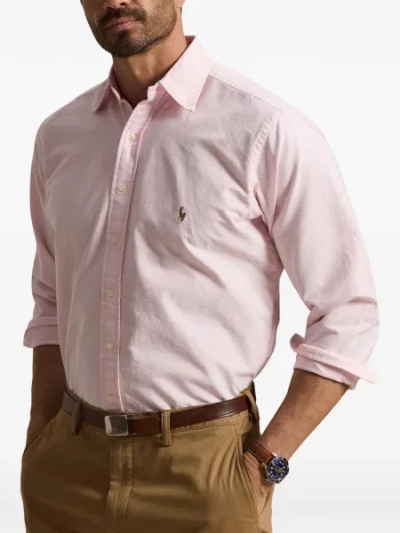 Polo majica Polo Ralph Lauren s vezom keper karirana plava
