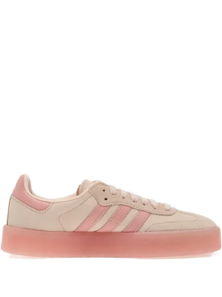 Sneakerși Adidas Gazelle din piele cu bretele albastru